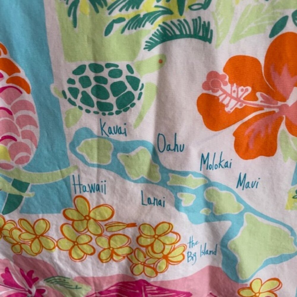 LILLY PULITZER Hawaii Resort 2004 Halter Dress White Label Girl 14 - Picture 12 of 16